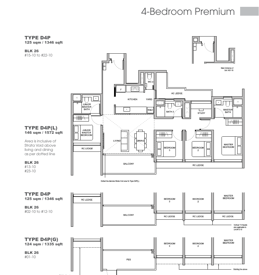 4 Bedroom Premium floor plan Type D4P