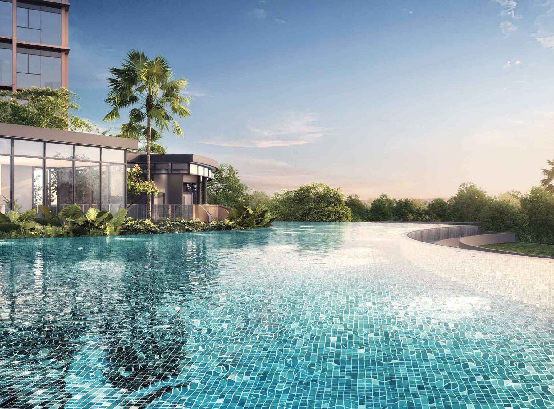 50m infinity pool